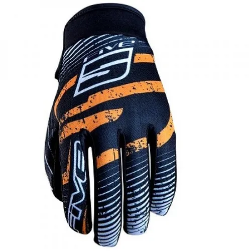 447888D FIVE PLANET FASHION ORANGE LOGO HANDSCHUHE L