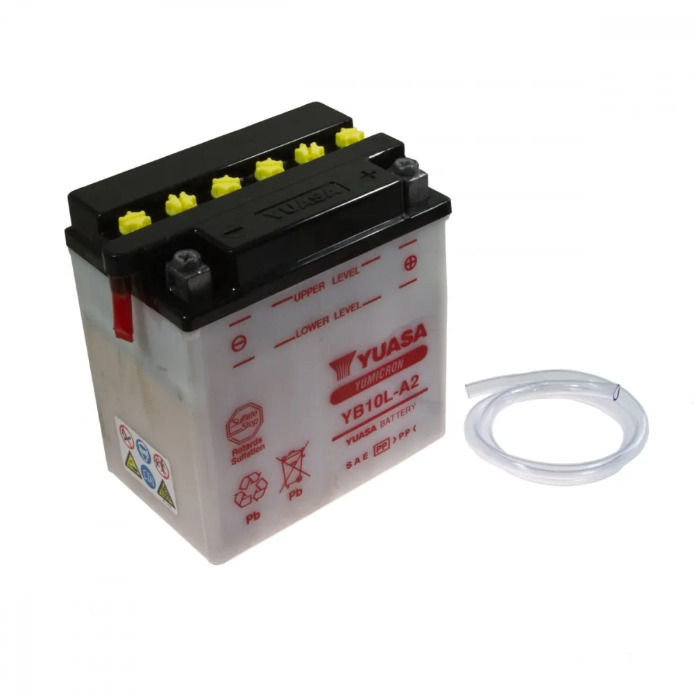 YUASA Batterie YB10L-A2, 12 Volt Trocken vorgeladen