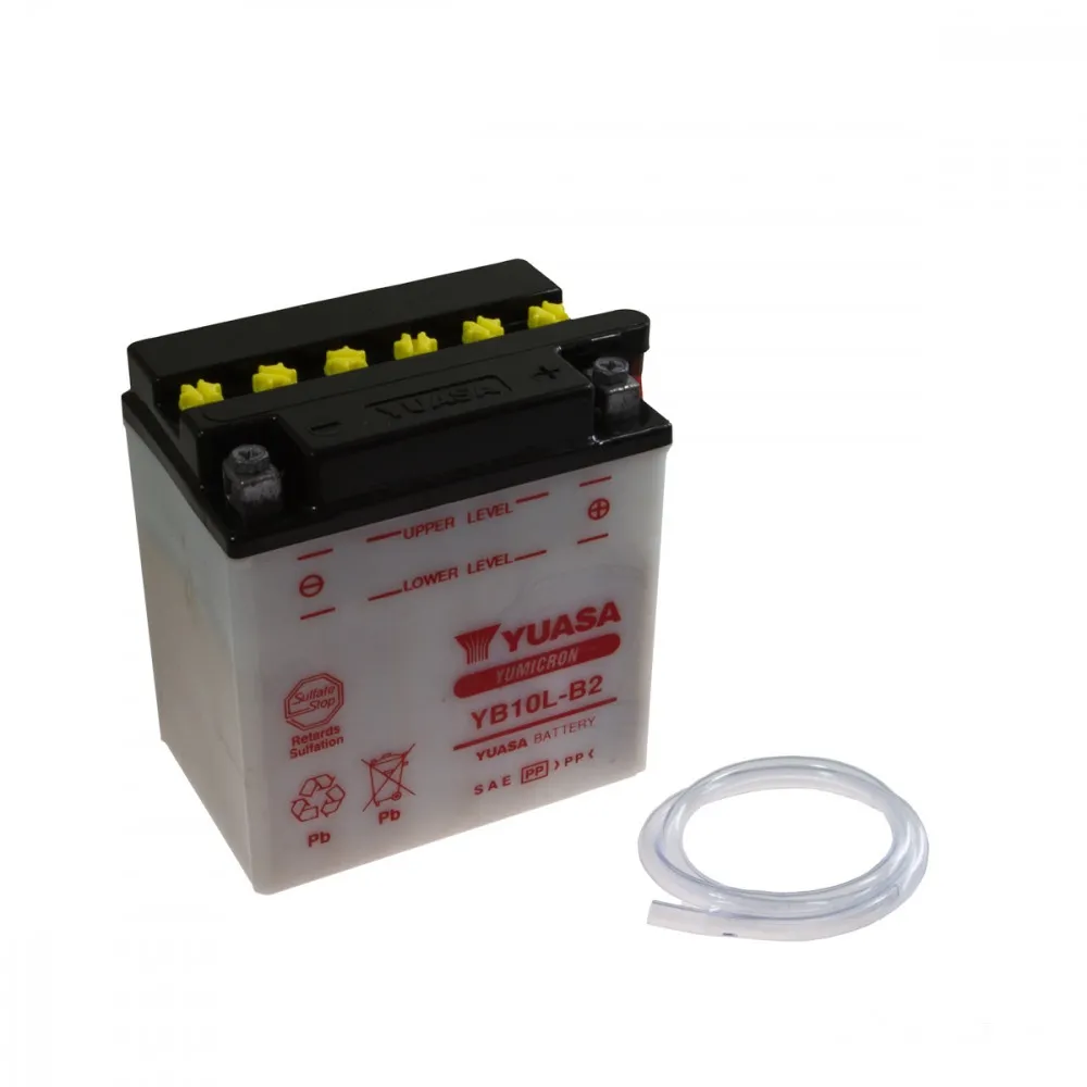 YUASA Batterie YB10L-B2, 12 Volt Trocken vorgeladen