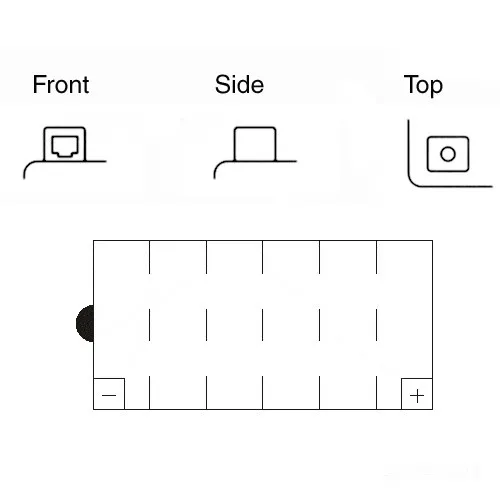 YUASA Batterie YB16AL-A2, 12 Volt Trocken vorgeladen