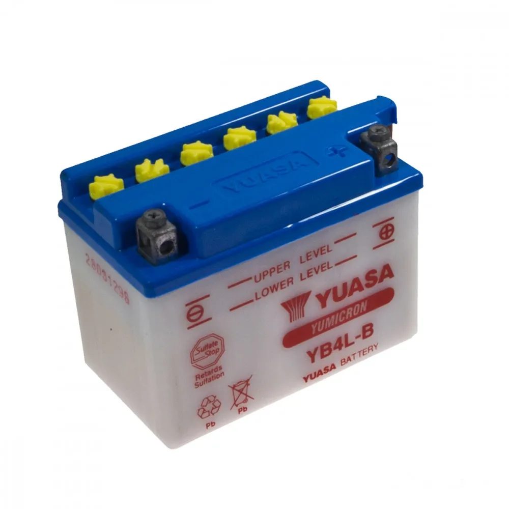 YUASA Batterie YB4L-B, 12 Volt Trocken vorgeladen