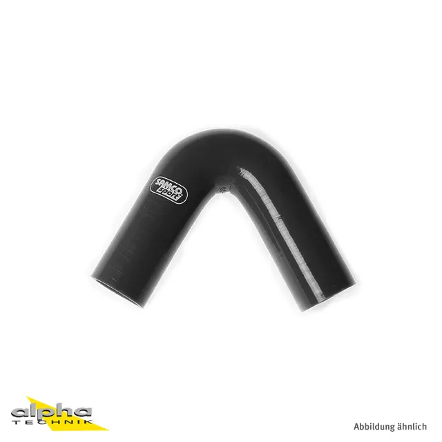 Samco Siliconschlauch 120 Grad Standard Bogen schwarz