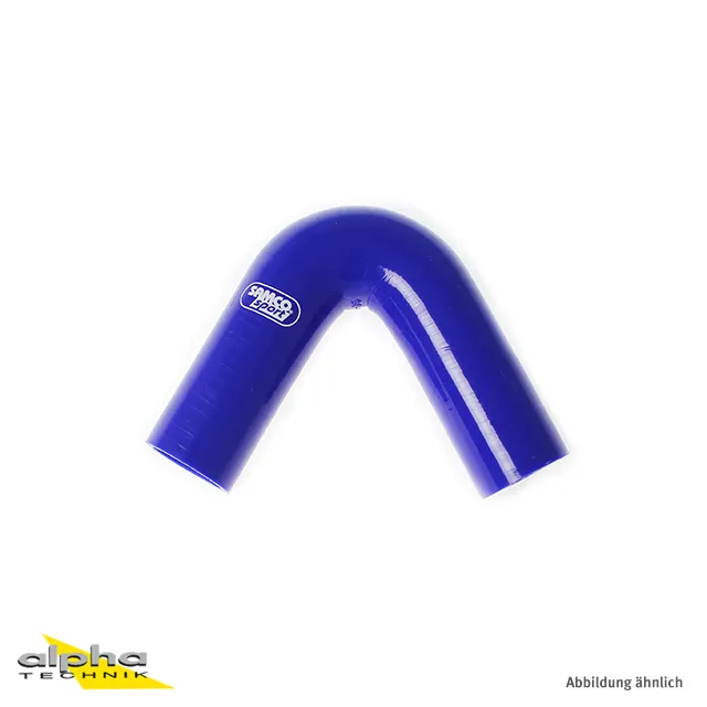 Samco Siliconschlauch 120 Grad Standard Bogen blau