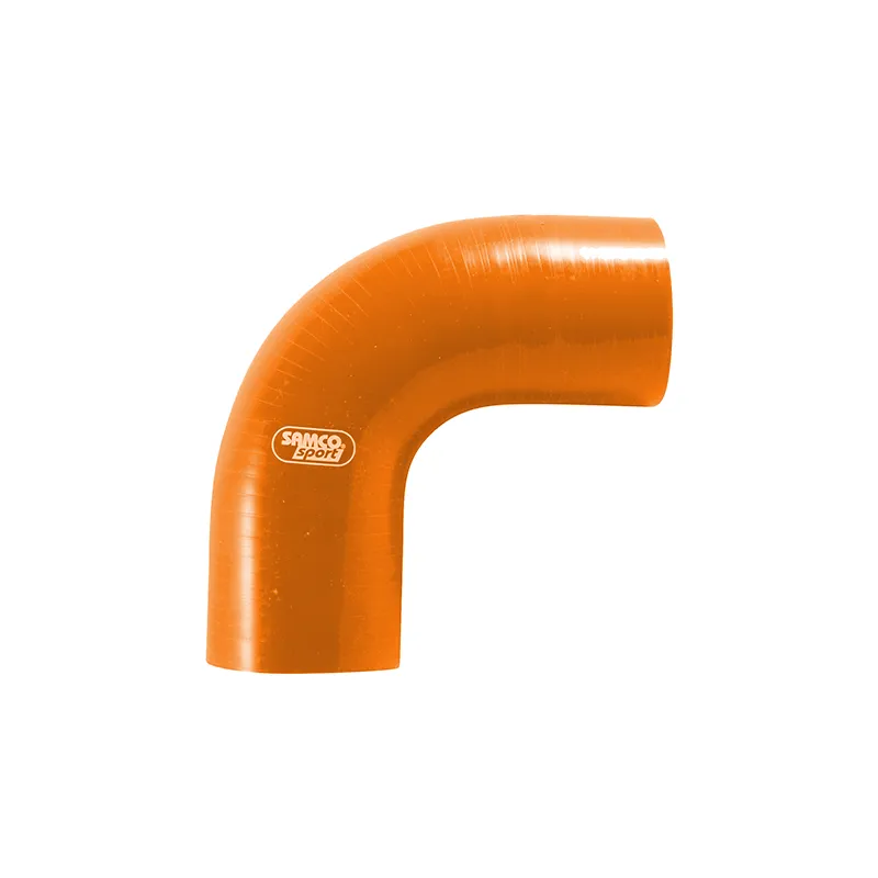 Samco Siliconschlauch 90 Grad Standard Bogen orange