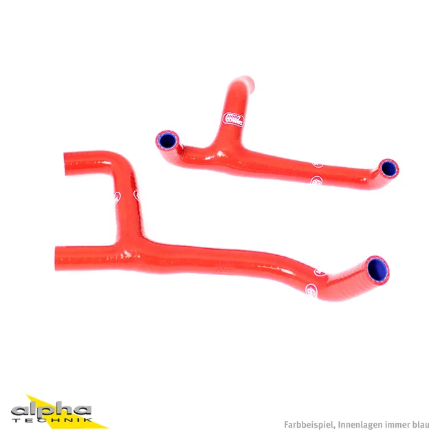 SAMCO SPORT Siliconschlauch Kit Thermostat Bypass rot für Husqvarna TC250 TE250 TI250 TC300 TE300 TI300 Modelljahr 2010-2013