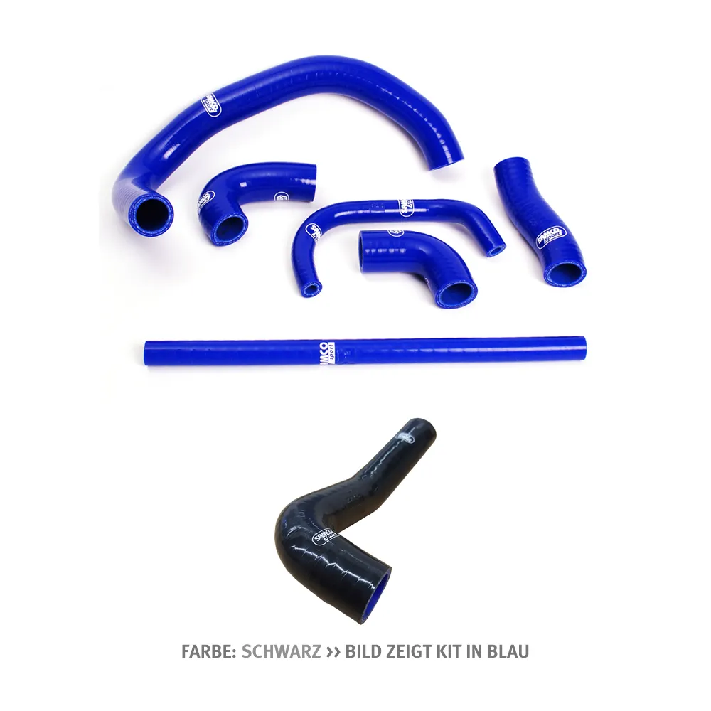 SAMCO SPORT Siliconschlauch Kit schwarz für Kawasaki ZX9R Modelljahr 1994-1997