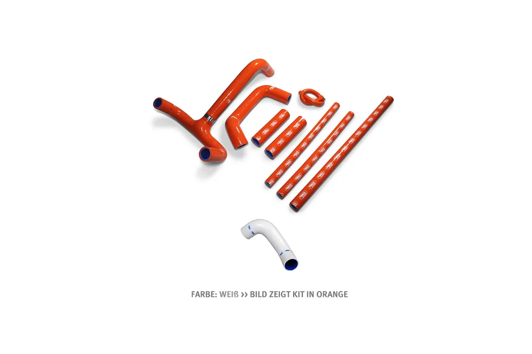 SAMCO SPORT Siliconschlauch Kit weiß für KTM 625 SMC 640 LC4 Supermoto 640 Enduro 660 LC4 1994-2013