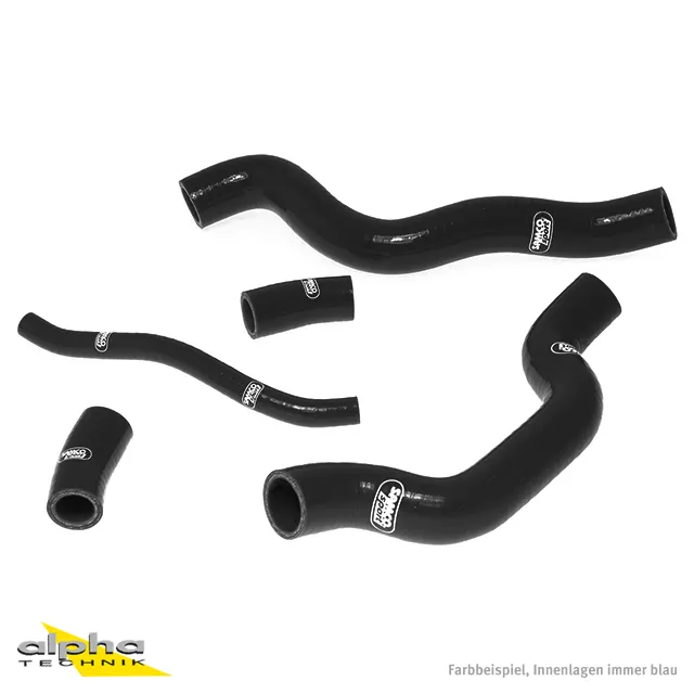 SAMCO SPORT Siliconschlauch Kit schwarz für Suzuki SV1000 Modelljahr 2003-2007
