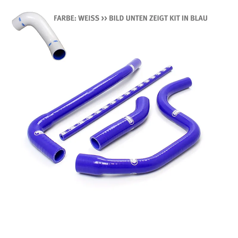 SAMCO SPORT Siliconschlauch Kit weiß für Triumph Daytona 955i Speed Triple 1050i Modelljahr 2005-2010