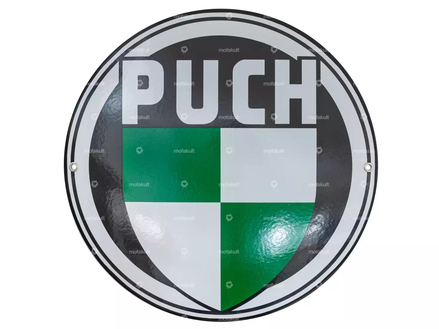 Emaille Schild «Puch» Ø 30 cm