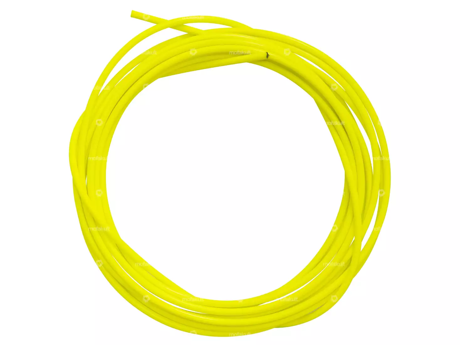 Kabelhülle Ø 5 mm neongelb (6 Meter Rolle) PTFE-gefettet