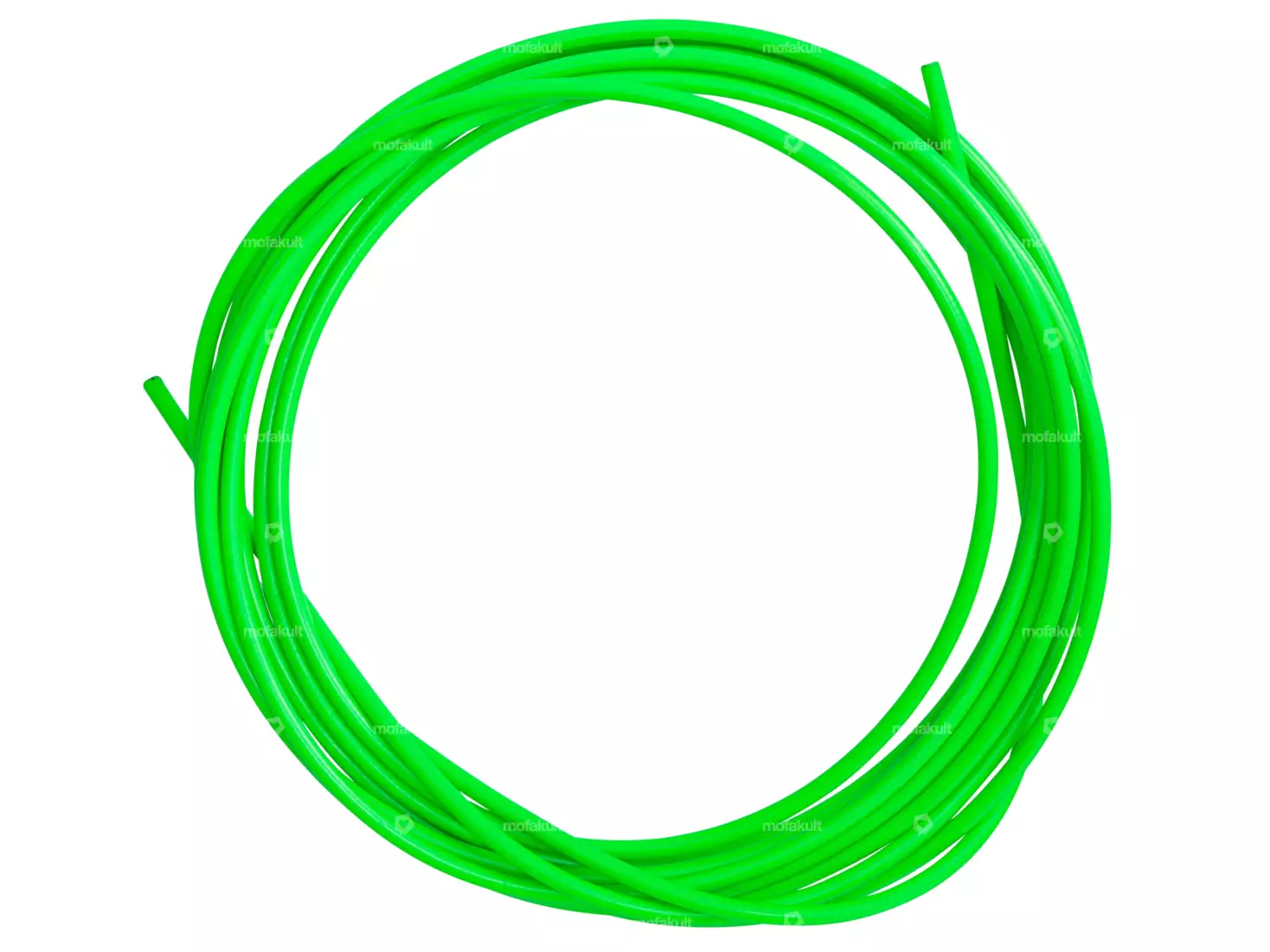 Kabelhülle Ø 5 mm neongrün (6 Meter Rolle) PTFE-gefettet