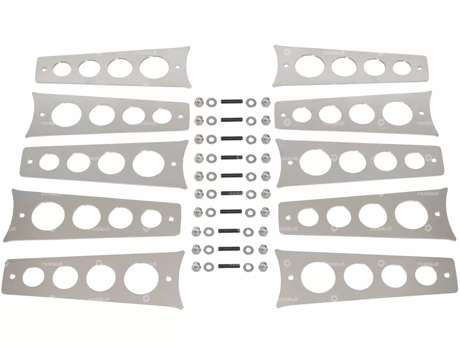 66HEROES Felgencover-Set Guss Felge Inox | Puch Maxi