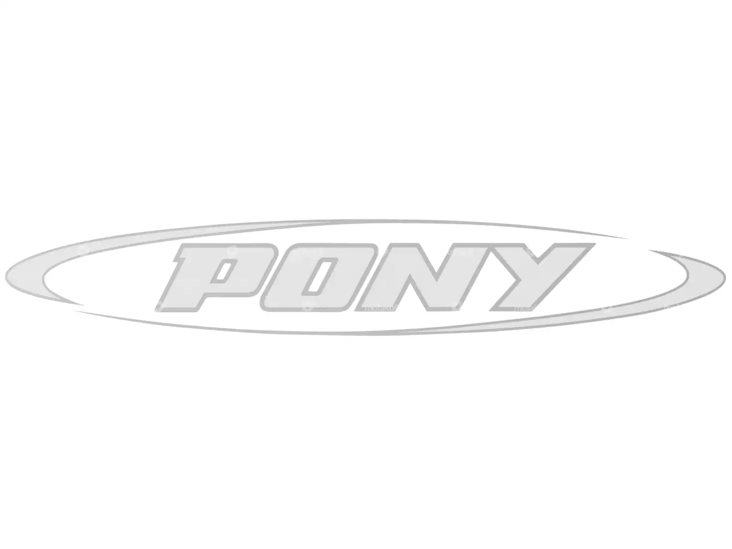 Aufkleber «PONY» 120 x 20 mm | Pony GTX / Cross Beta 521