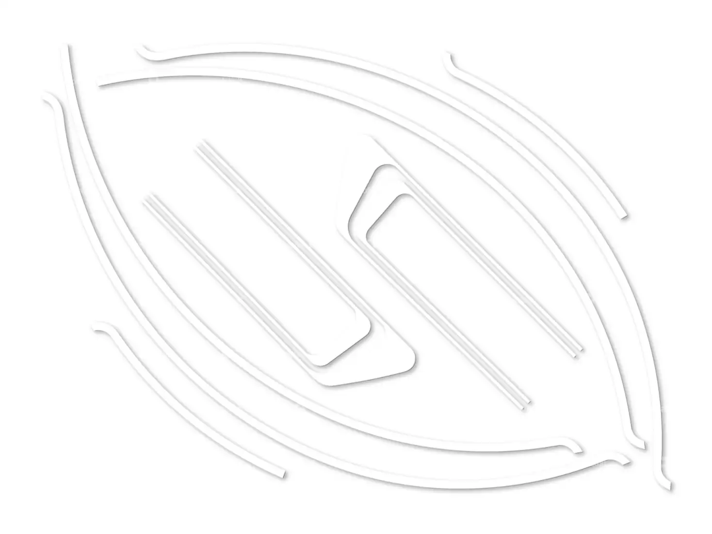 Klebersatz Tank & Schutzblech weiss Folienplot | Piaggio Ciao PX