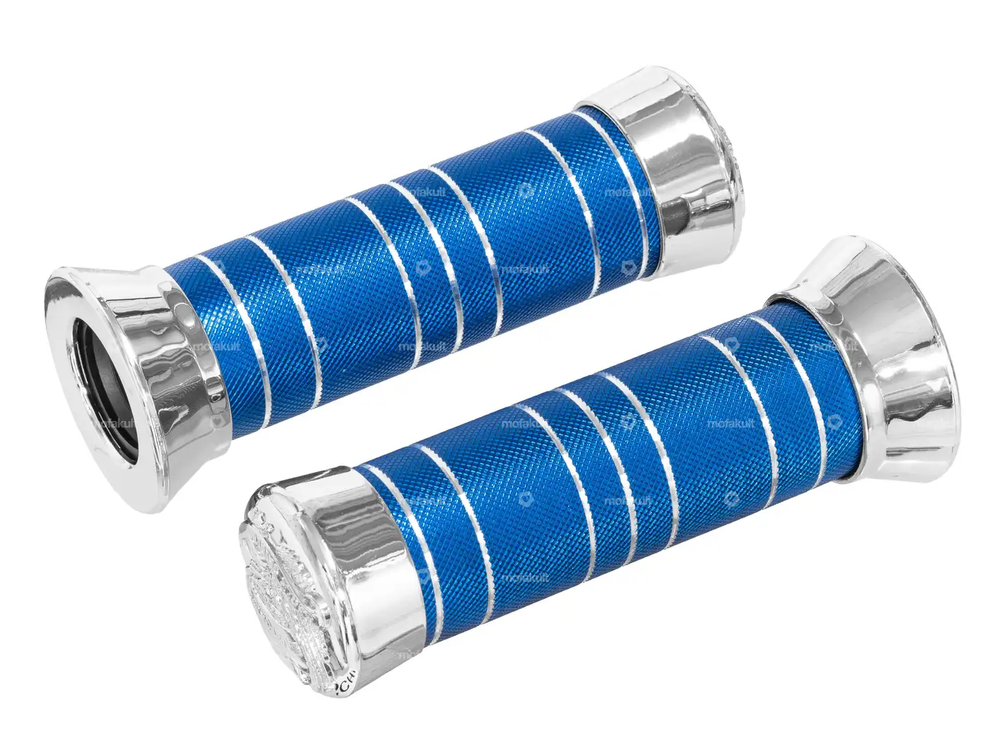 Griffe Chrom / Blau