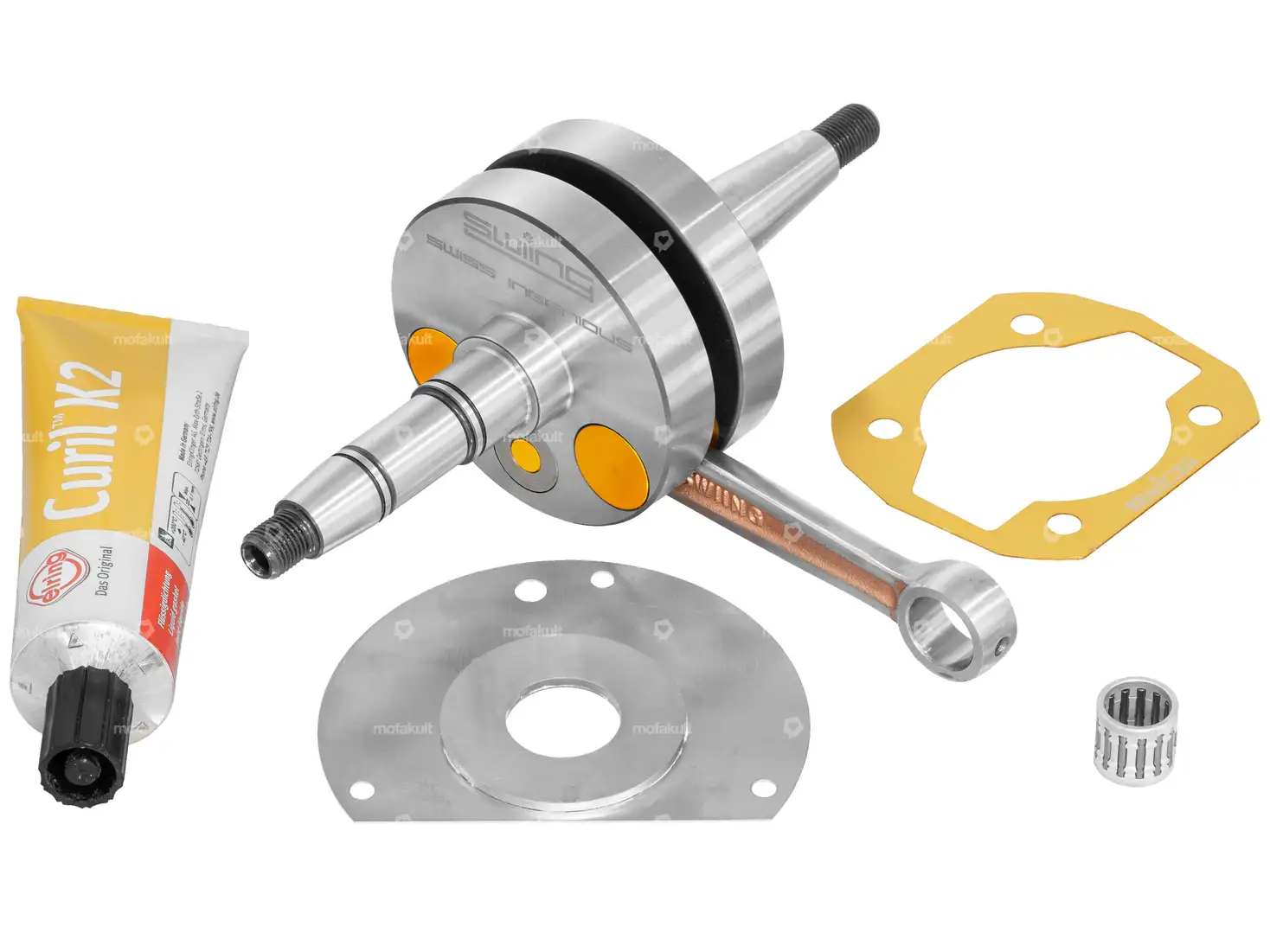 swiing® ingenious Kurbelwelle-Set «High End» (+1 mm Hub) | Puch E50