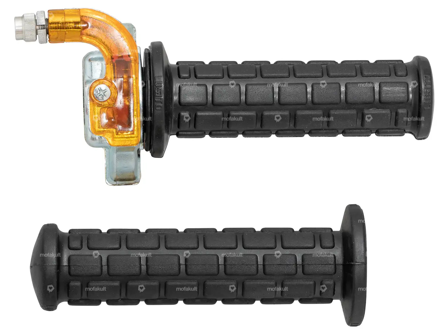 Lusito Gasdrehgriff kurzgas silber / orange