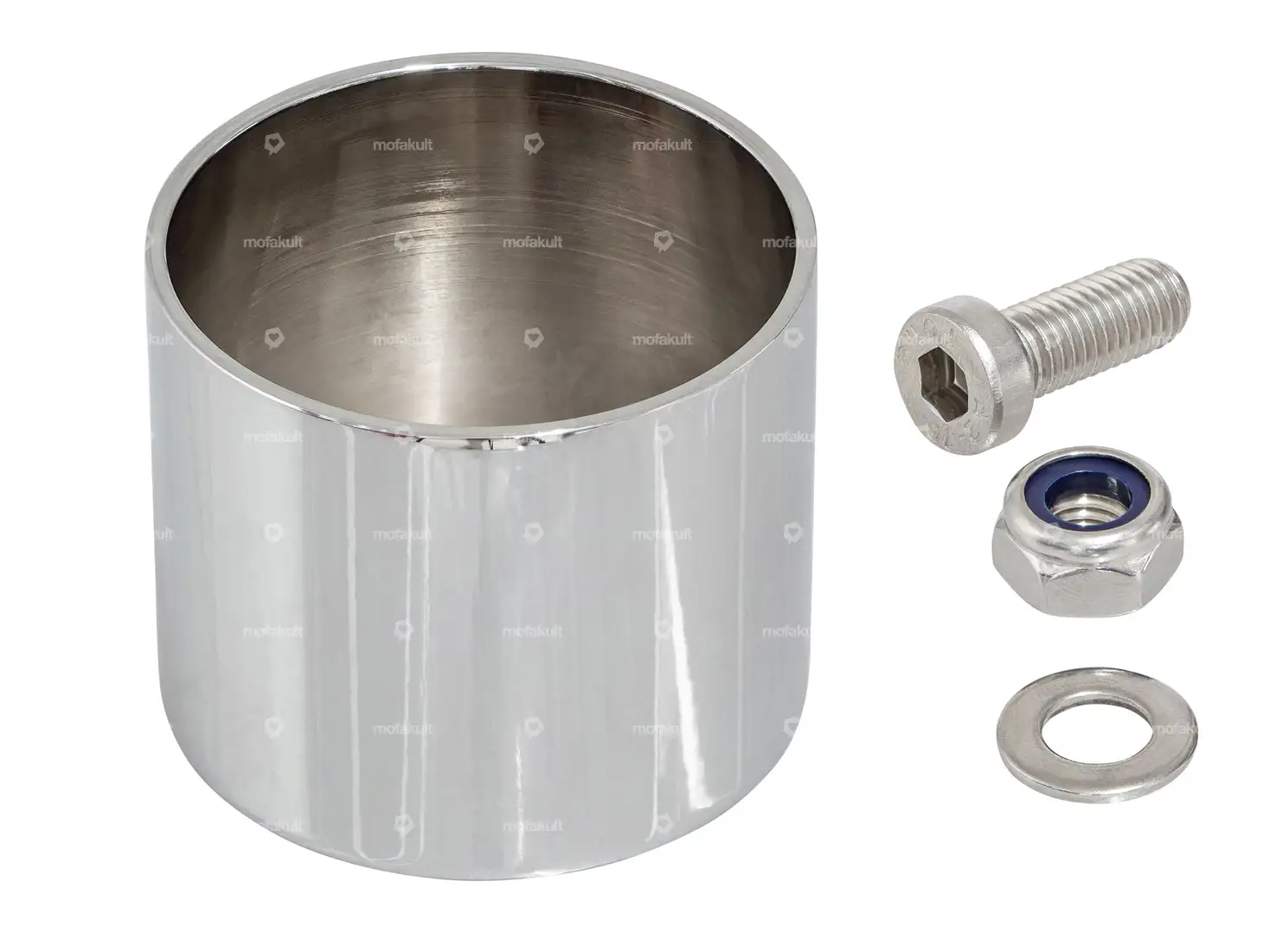 66HEROES Tachobecher Ø 60 mm Chrom