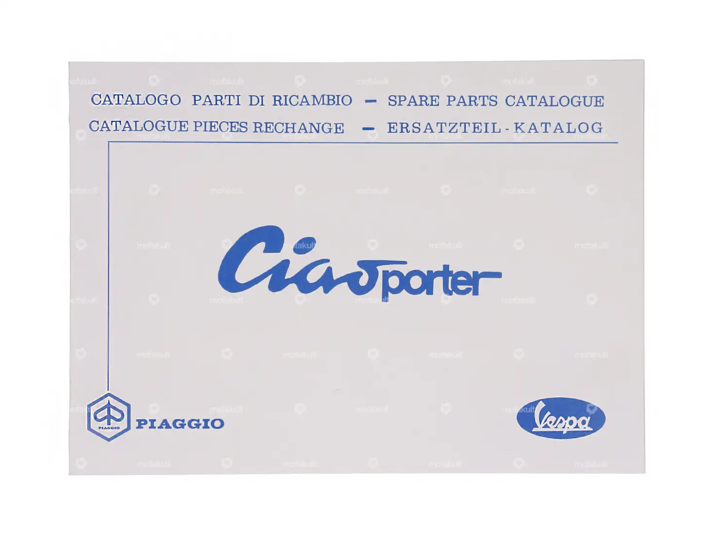 Ersatzteilkatalog | Piaggio Ciao Porter