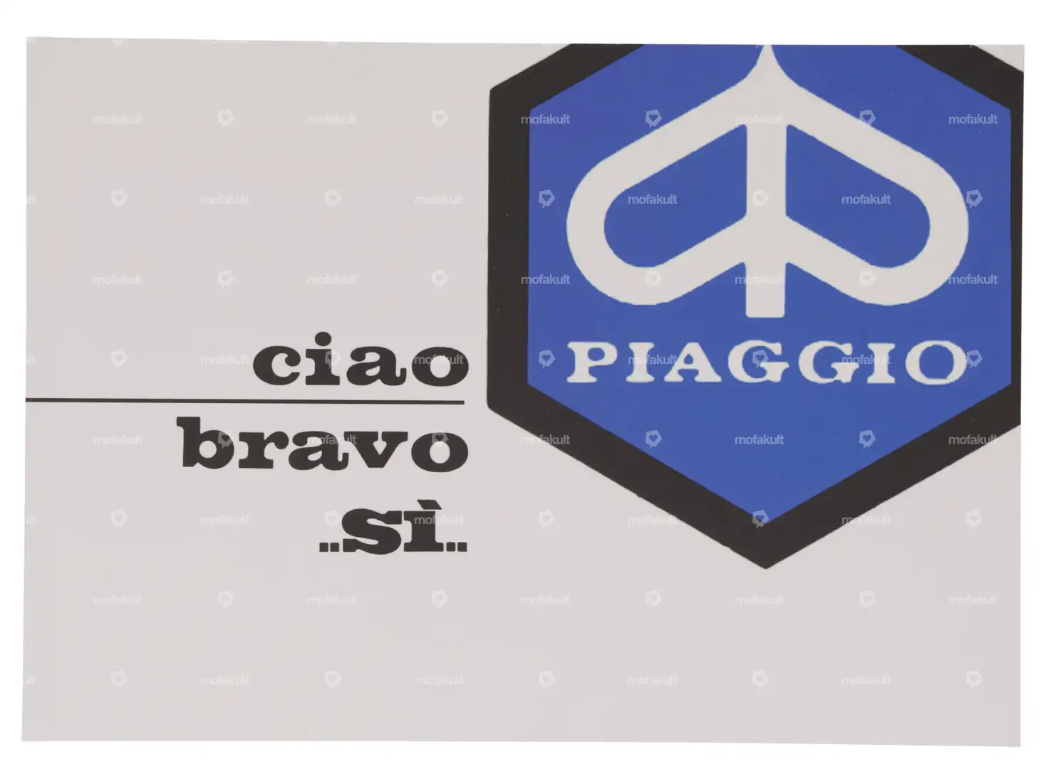 Betriebsanleitung | Piaggio Ciao, SI, Bravo