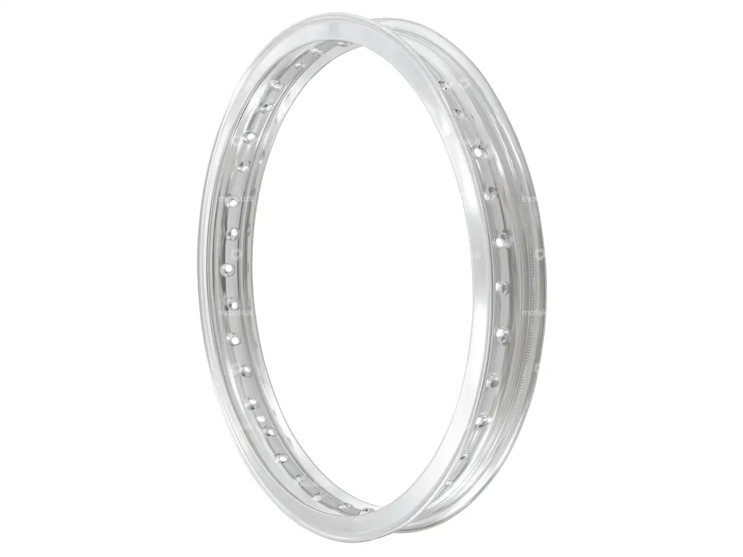 Felgenring 1.60 x 17" (55 mm) Alu silber eloxiert grosse Nippellöcher