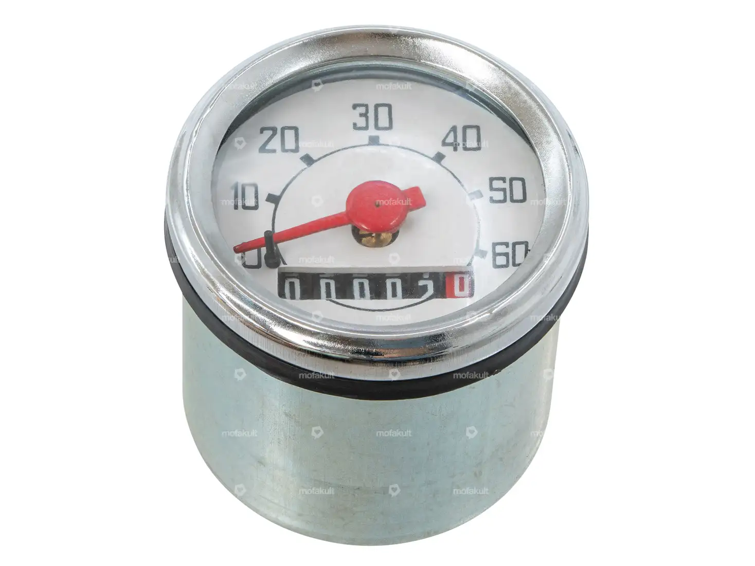 Tacho 60 km/h Ø 48 mm Veglia-Nachbau ohne Bügel | Piaggio Ciao, SI, Bravo, Boxer