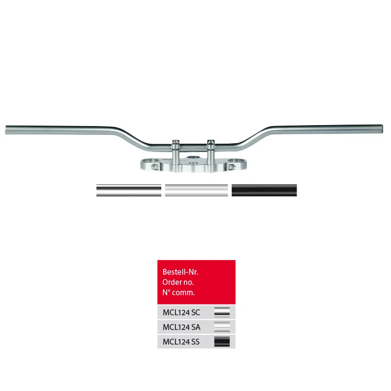 TRW Stahllenker Superbike Speedfighter MCL124SA, Alu-Look