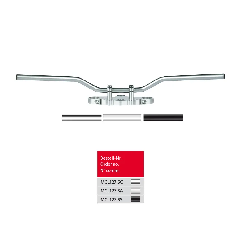 TRW Stahllenker Superbike Elegance MCL127SA, Alu-Look