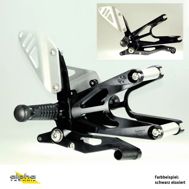 GILLES FXR Fußrastenanlage für Yamaha MT07, Typ: RM04