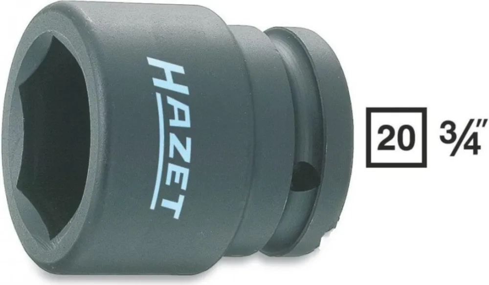 Impact socket 6kt 3/4 22