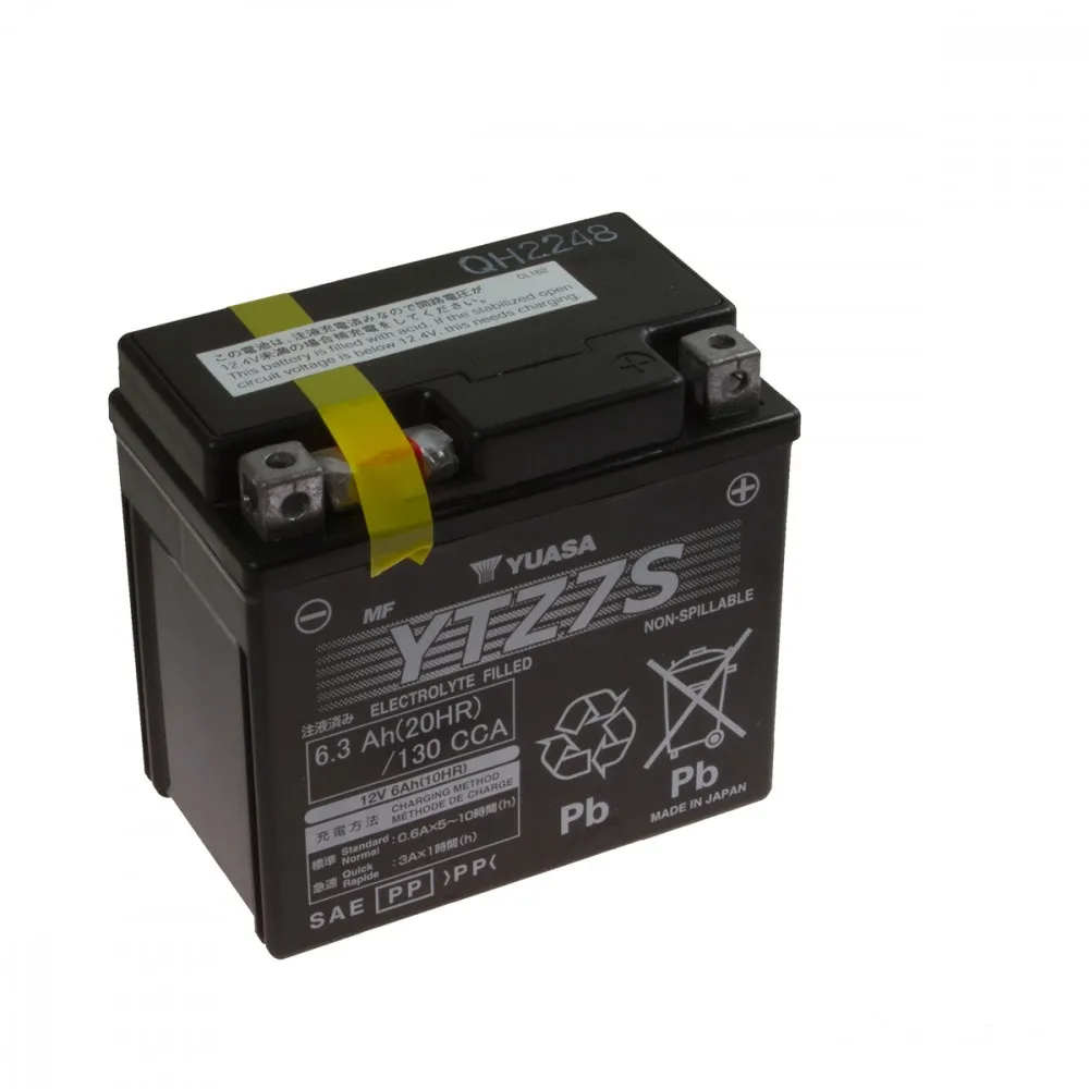 YUASA Batterie YTZ7S, 12 Volt Wartungsfrei-107010266