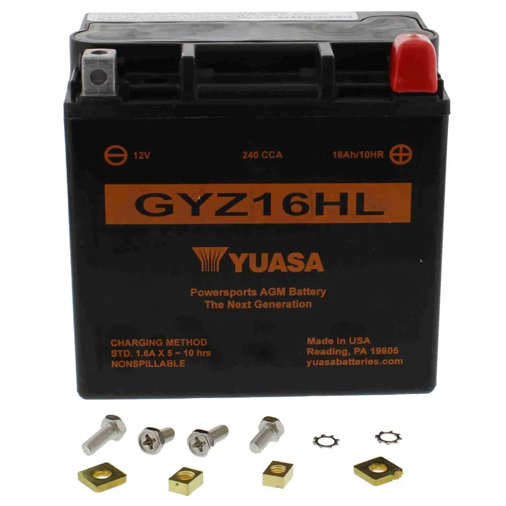 YUASA Batterie GYZ16HL, 12 Volt, wartungsfrei-107010839