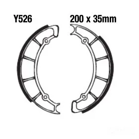 Bremsbacken vorne EBC Y526 inkl. Federn-204020731
