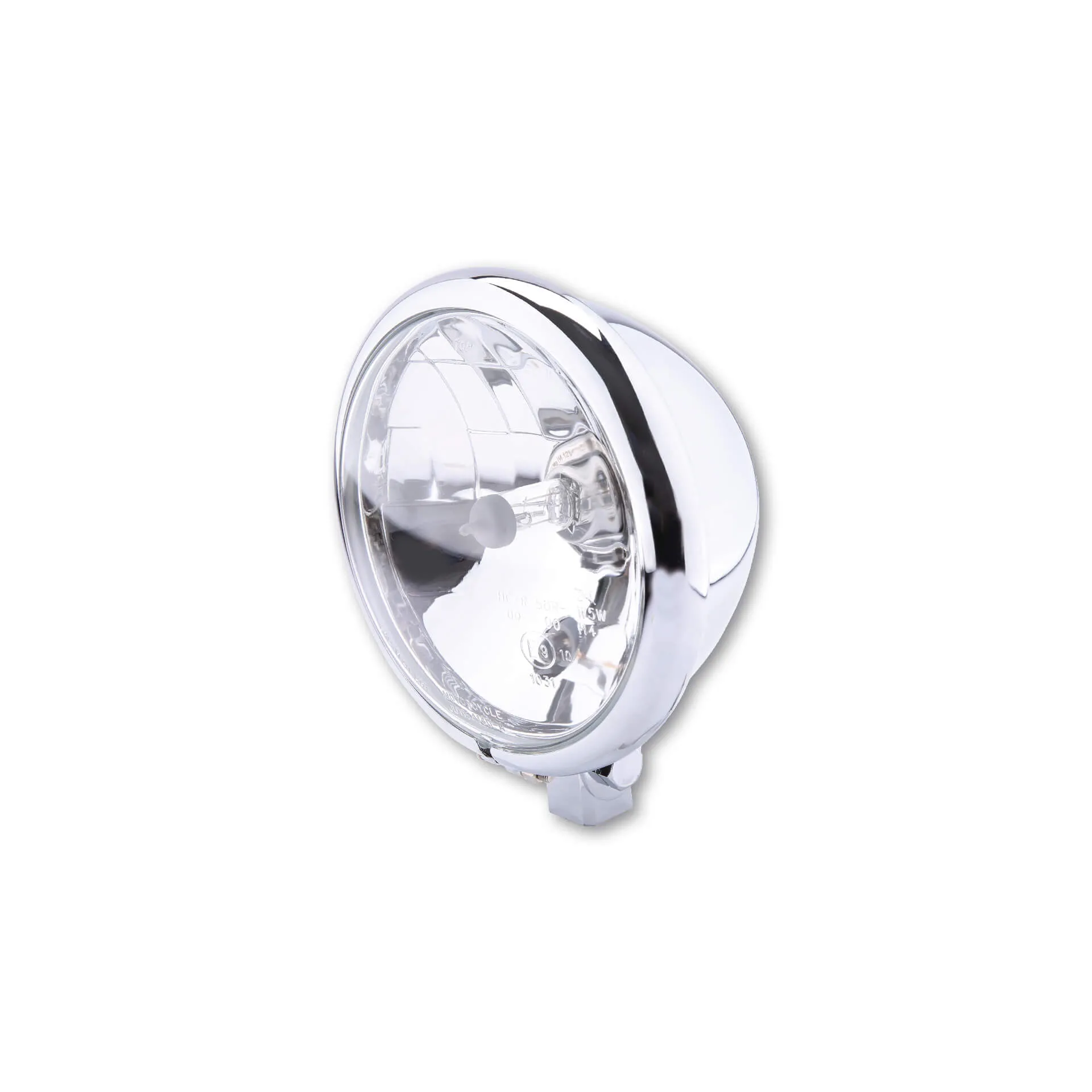 SHIN YO SHIN YO 5 3/4 Zoll Scheinwerfer Bates Style, chrom für