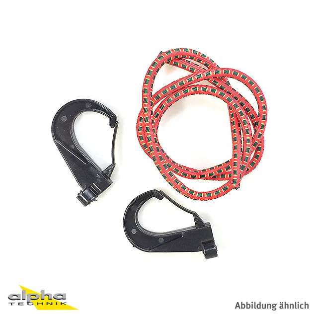 Spanngummi mit Plastikhaken, lang