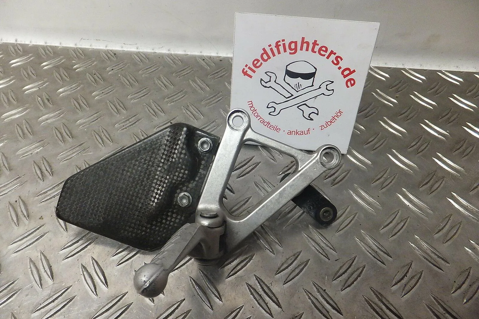 Fußraste rechts Carbon Fersenschoner Fussraste Aprilia RSV 1000 ME Mille Ez.2000