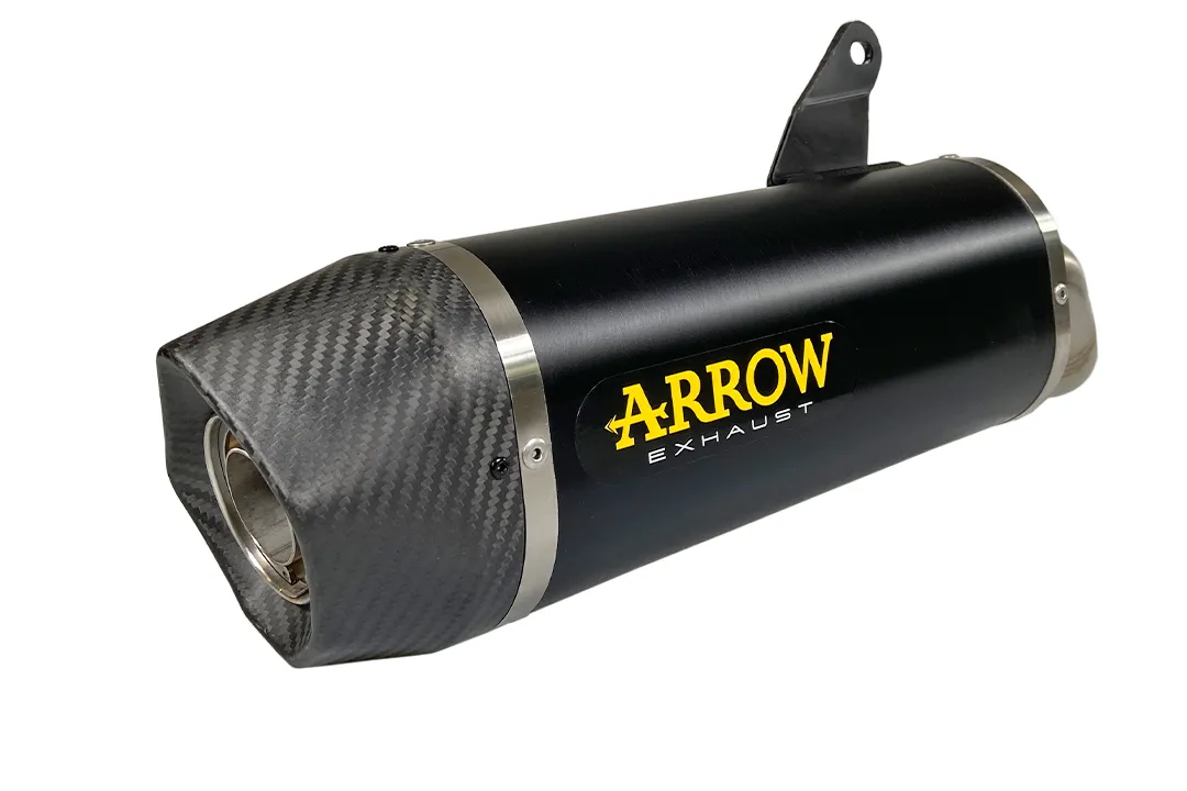 ARROW Auspuff DARK INDY RACE Aluminium schwarz für Kawasaki Ninja 1000SX Modelljahr 2020-