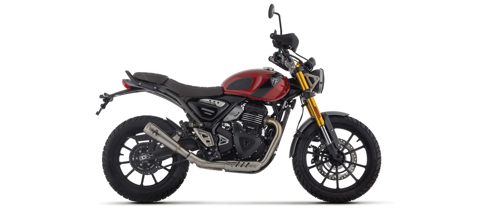 ARROW Auspuff PRO-RACE Edelstahl für Triumph Scrambler 400X, Speed 400, ab Modelljahr 2024-