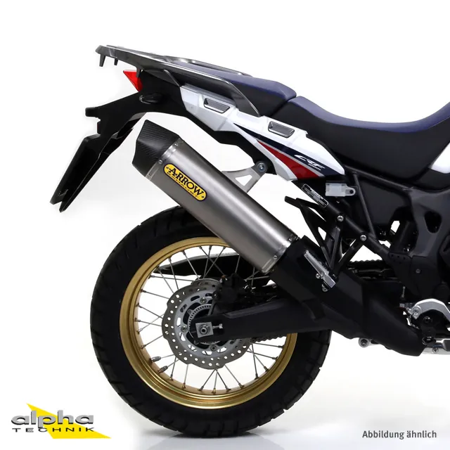 ARROW Auspuff MAXI RACE TECH für Honda CRF1000L Africa Twin 2016- aus Titan