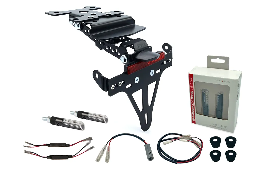 alpha Technik Kennzeichenhalter-Blinker-Kit IDEA (vorne + hinten) für Yamaha Tenere 700 ab Modelljahr 2019