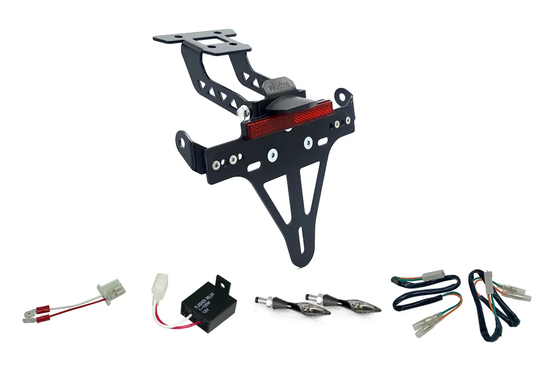 Kennzeichenhalter-Blinker-Kit X-LED für Kawasaki Ninja 400 ab 2018 / Z 400 ab 2019 (Hinten)