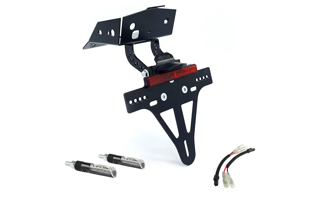 alpha Technik Kennzeichenhalter-Blinker-Kit IDEA für KTM 690 SMC R ab Modelljahr 2019 (Hinten)