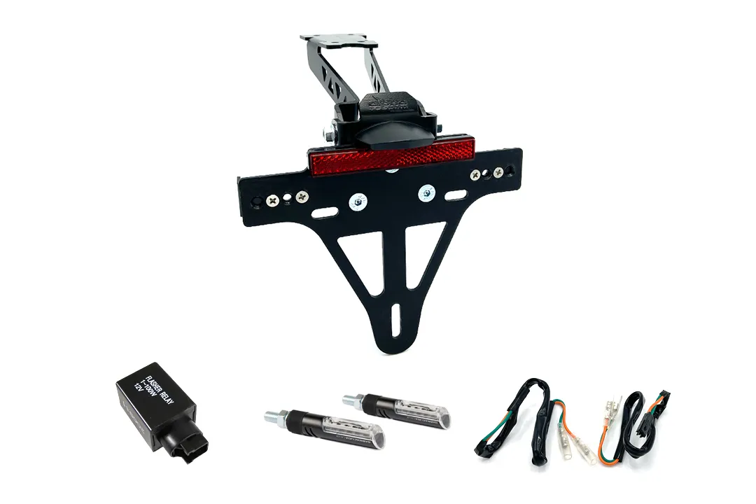 Kennzeichenhalter-Blinker-Kit IDEA für Honda CB500F Typ PC58 u. CBR500R PC57 ab Modelljahr 2017 (Hinten)