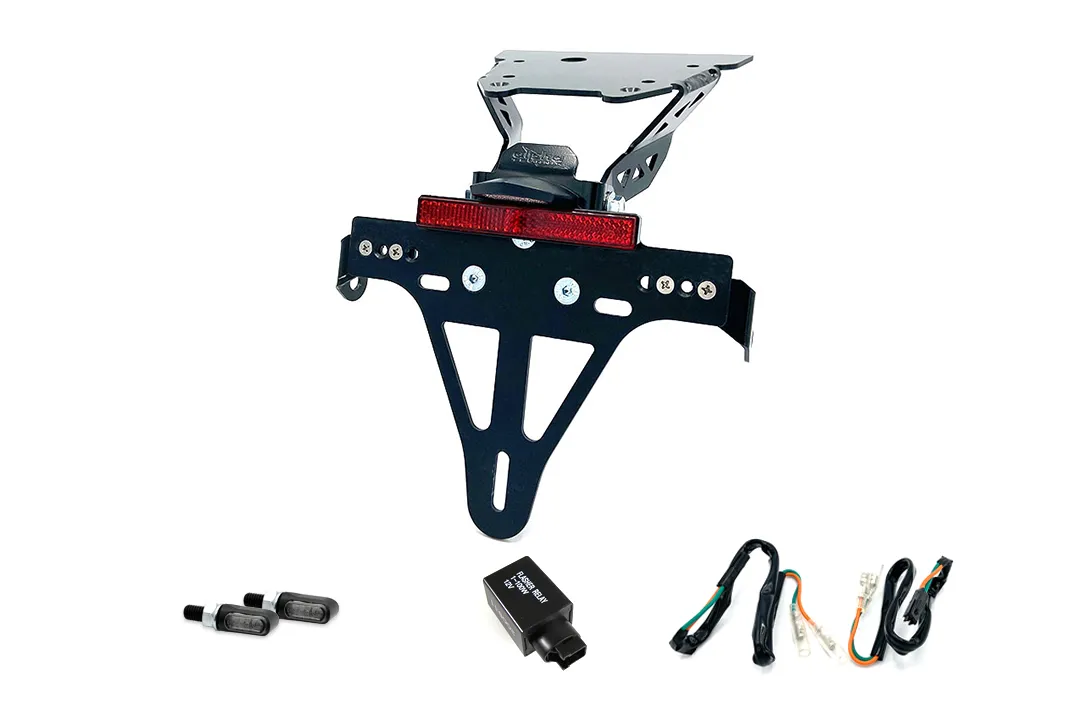 Kennzeichenhalter-Blinker-Kit MLED für Honda NC700S/750S Typ RC61/70 ab Modelljahr 2012 (Hinten)