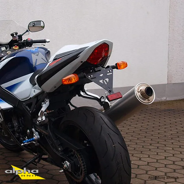 alpha Technik Kennzeichenhalter Suzuki GSXR1000;Typ WVBZ; Modelljahr 2003-