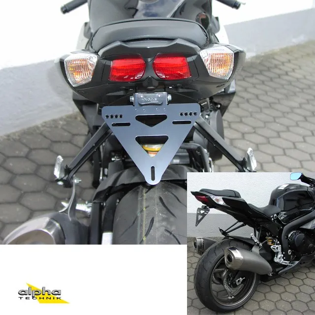 alpha Technik Kennzeichenhalter für Suzuki GSXR1000; Typ WVCY; Modelljahr 2009-2016