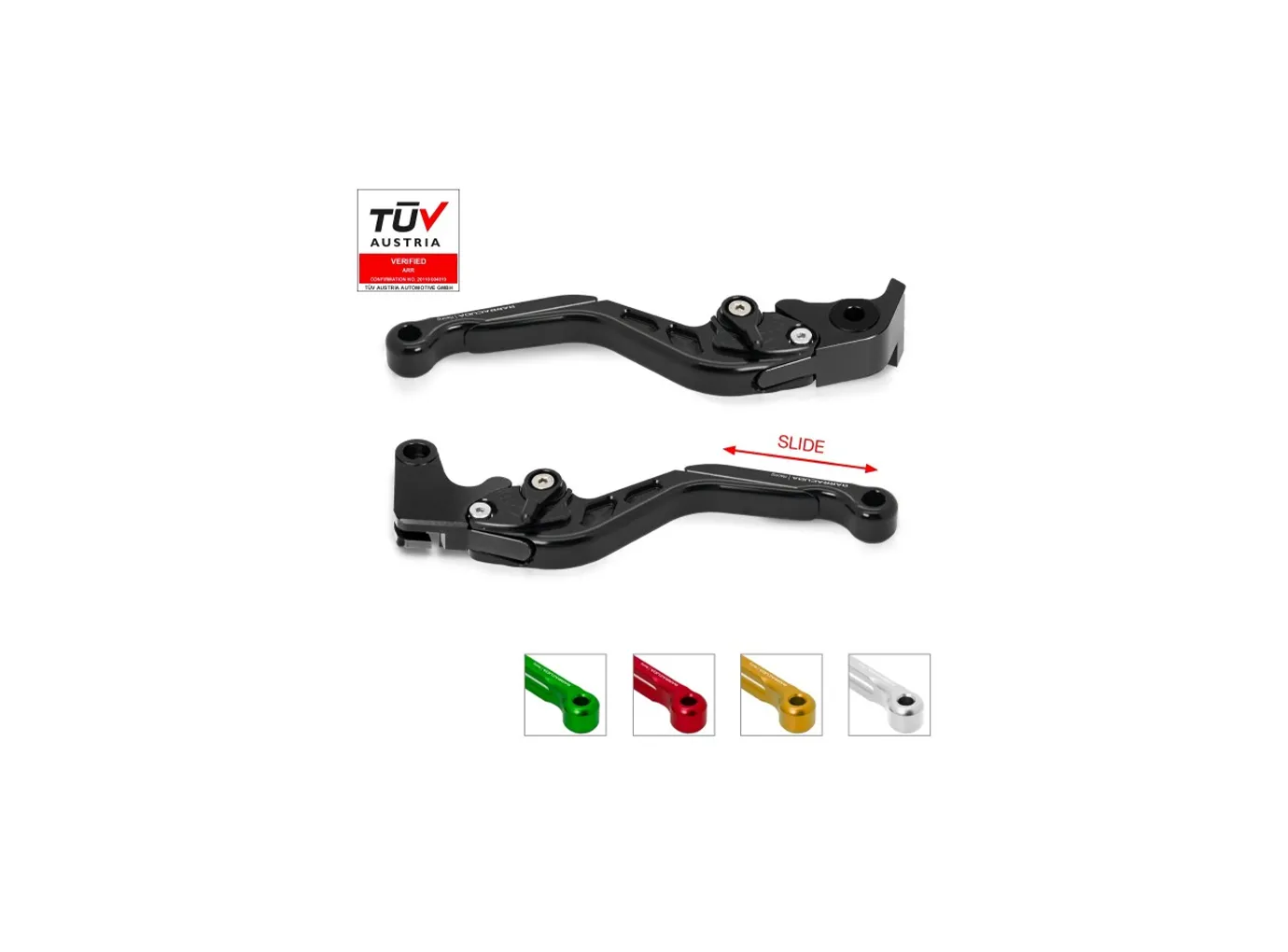 Barracuda Brems- und Kupplungshebelsatz für Kawasaki ER6-N / ER6-F / Versys 650 / Z750 / Z750S