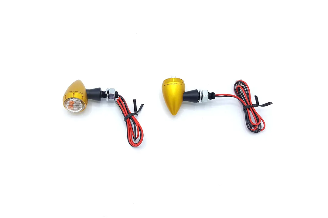 Barracuda Blinker S-LED 3 B-LUX mit integriertem Rück- und Bremslicht gold