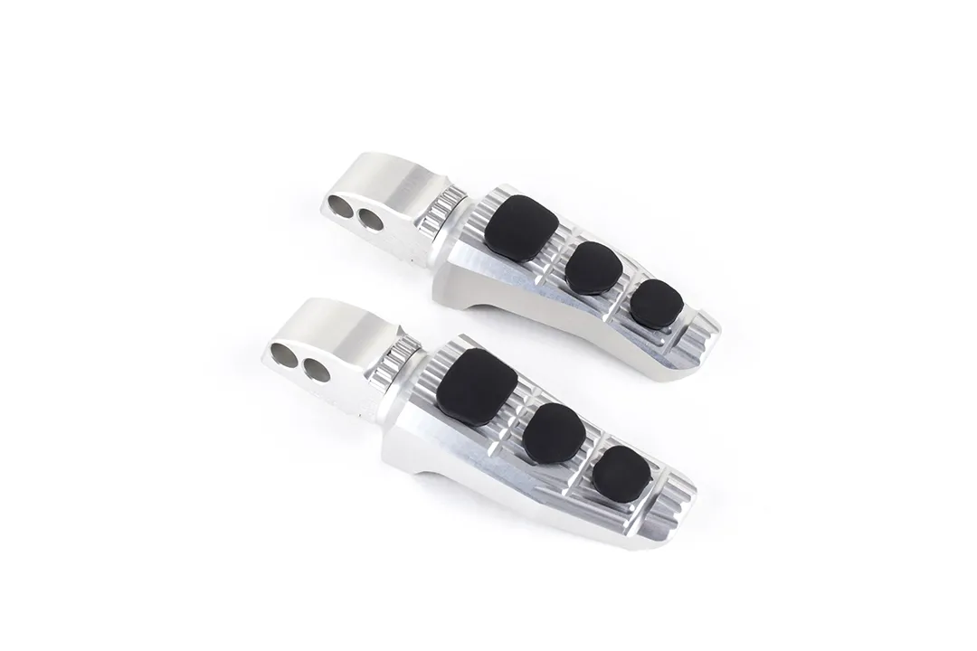 Gilles Austauschfußrasten-Kit Touring, Sozius, silber für BMW S1000R,S1000RR,M1000R